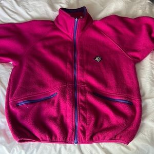 Vintage Woolrich Full Zip Fleece Pink Retro Jacket